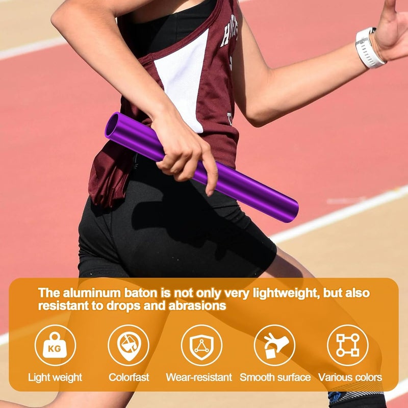 Supvision Aluminum Alloy Relay Batons Sets for Track and Field Durable Lightweight for Sports Teams Suitable for Athletes Seeking High-Performance Equipment in Outdoor Activities - Image 3
